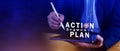 Action plan concept, Business and marketing, objective, strategy, Plan and implementation, action plan icon on virtual screen for Royalty Free Stock Photo