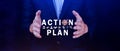 Action plan concept, Business and marketing, objective, strategy, Plan and implementation, action plan icon on virtual screen for Royalty Free Stock Photo