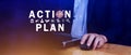 Action plan concept, Business and marketing, objective, strategy, Plan and implementation, action plan icon on virtual screen for Royalty Free Stock Photo