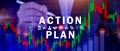 Action plan concept, Business and marketing, objective, strategy, Plan and implementation, action plan icon on virtual screen for Royalty Free Stock Photo