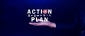 Action plan concept, Business and marketing, objective, strategy, Plan and implementation, action plan icon on virtual screen for Royalty Free Stock Photo