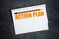 Action Plan Copy Space Royalty Free Stock Photo