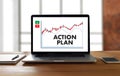 ACTION PLAN Strategy Vision Planning , Creative Development Process , business man of plan Royalty Free Stock Photo