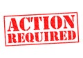 ACTION REQUIRED Royalty Free Stock Photo