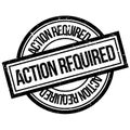 Action Required rubber stamp