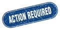 action required sign. action required grunge stamp. Royalty Free Stock Photo