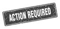 action required sign. action required grunge stamp. Royalty Free Stock Photo
