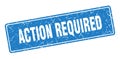 action required sign. action required grunge stamp. Royalty Free Stock Photo