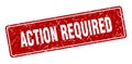 action required sign. action required grunge stamp. Royalty Free Stock Photo