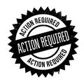 Action required stamp Royalty Free Stock Photo