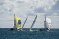 Action at Sea - World Match Racing Tour Royalty Free Stock Photo