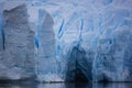 Action shot of ice calving off a glacier in Glacier Bay Royalty Free Stock Photo