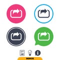 Action sign icon. Share symbol. Royalty Free Stock Photo