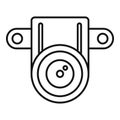 Action small camera icon, outline style