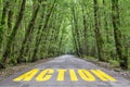 Jungle road to action Royalty Free Stock Photo