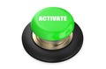 Activate green button Royalty Free Stock Photo