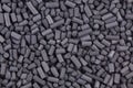 Activated carbon granules close up Royalty Free Stock Photo