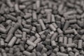 Activated carbon granules abstract background. Royalty Free Stock Photo