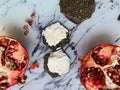 Activated charcoal crackers with cheese as a detox breakfast