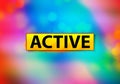 Active Abstract Colorful Background Bokeh Design Illustration