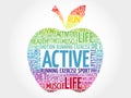 ACTIVE apple word cloud