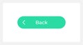 Active back button UI element template Royalty Free Stock Photo