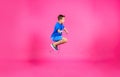 Active boy jumping rope Royalty Free Stock Photo
