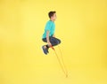 Active boy jumping rope Royalty Free Stock Photo