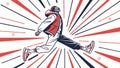 Active breakdancer vector, dynamic movement and urban culture design Generative AI Royalty Free Stock Photo