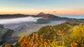 The active Bromo volcano in East Java, Indonesia