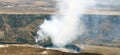 Active caldera of Kilauea volcano, Big Island, Hawaii, United States Royalty Free Stock Photo