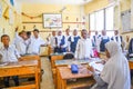 Active children in classroom of Nubian school