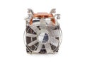 Active CPU cooler with fan and copper heat pipes Royalty Free Stock Photo