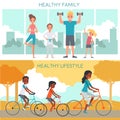 Active Family Horizontal Banners