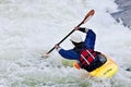 Active female kayaker