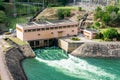Active Hydro power station. Royalty Free Stock Photo