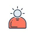 Color illustration icon for Active, effectual and alive