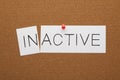 Active Inactive Concept Royalty Free Stock Photo