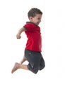 Active Joyful Boy Jumping Royalty Free Stock Photo