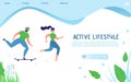 Active Lifestyle Landing Page for Sporty People