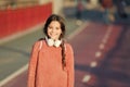 Active lifestyle music play list. Girl cute child with headphones. Reasons you should use headphones. Headphones changed