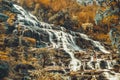 Active lifestyle travel photographer make photo Mae Ya Waterfall is one of the most beautiful cascades in Doi Inthanon, Chiang Mai Royalty Free Stock Photo