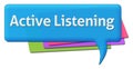 Active Listening Colorful Comment Symbol