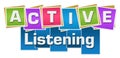 Active Listening Colorful Squares Stripes