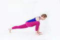 Pilates plank bent leg