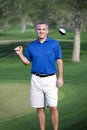 Active Mature Male Golfer Portrait