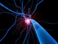 Active nerve cell Royalty Free Stock Photo