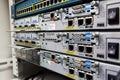 Active network equipment. Royalty Free Stock Photo