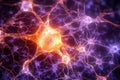 Active neuron synapse. Generative AI