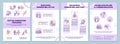 Active parenting program purple brochure template